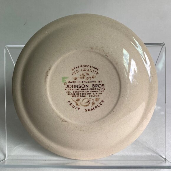 Johnson Bros Fruit Sampler Staffordshire Old Granite Plate - Picture 6 of 8